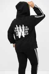 Női plus size melegítő cipzárral 8136