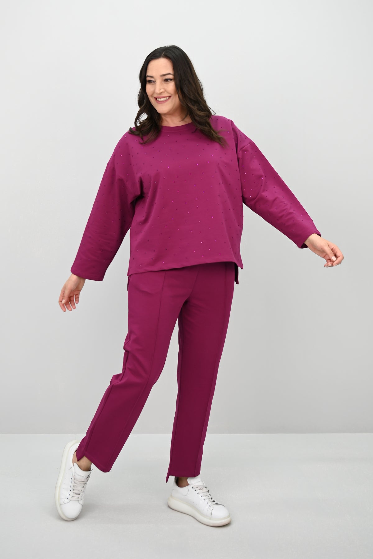 Női melegítőruha plus size 8172