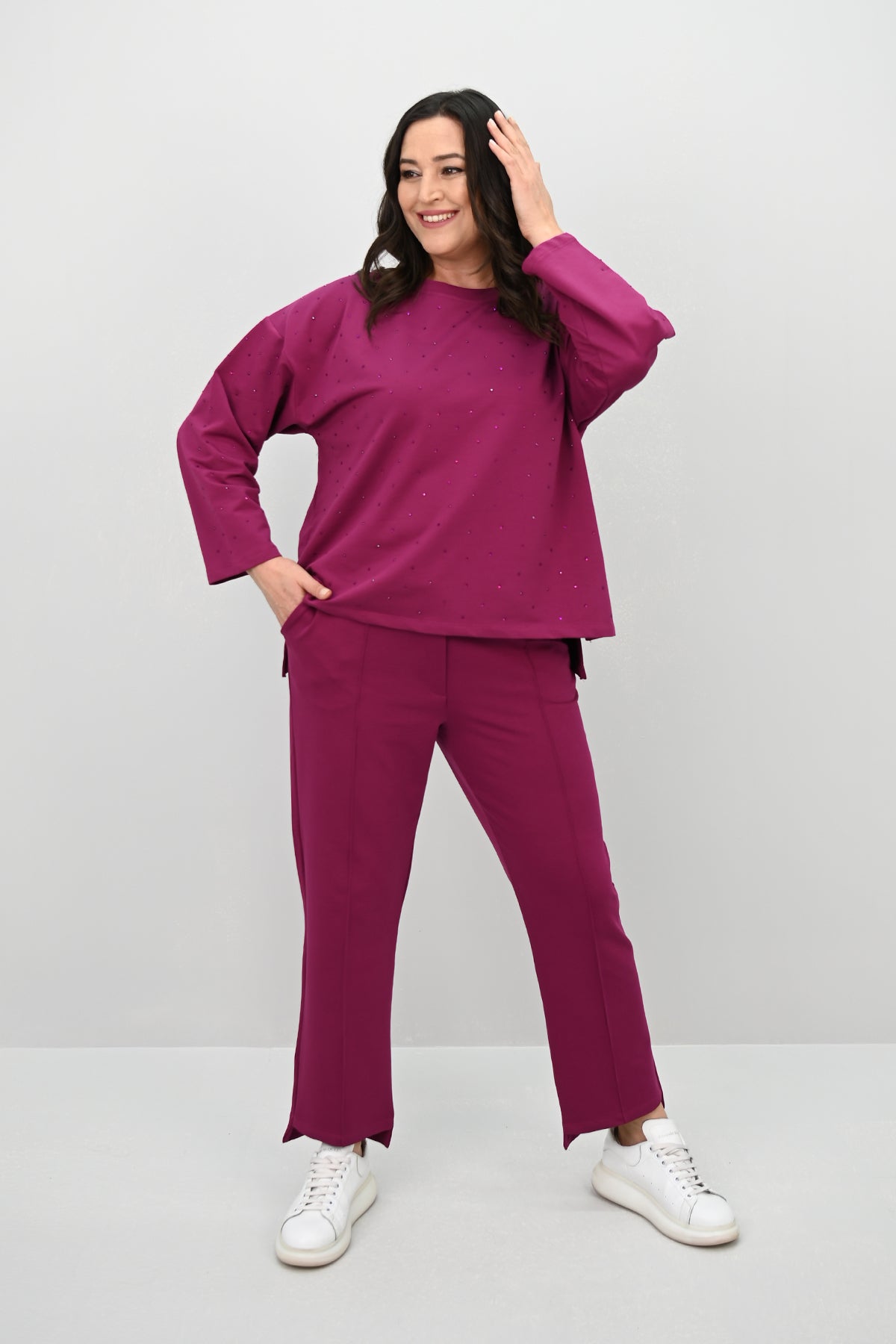 Női melegítőruha plus size 8172