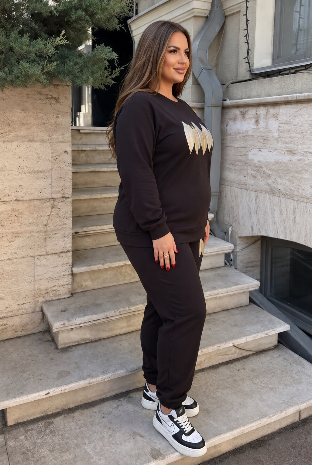 Hír, Női melegítőruha plus size 8182, bigsize.ro