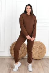 Híres, bélelt, plus size női melegítőruha 3583-23