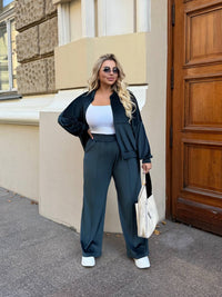Női plus size bársony melegítő 8072