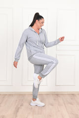 Női plus size kapucnis melegítő 8880