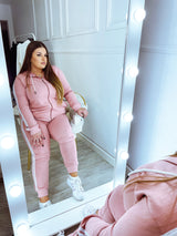 Női plus size kapucnis melegítő 8880