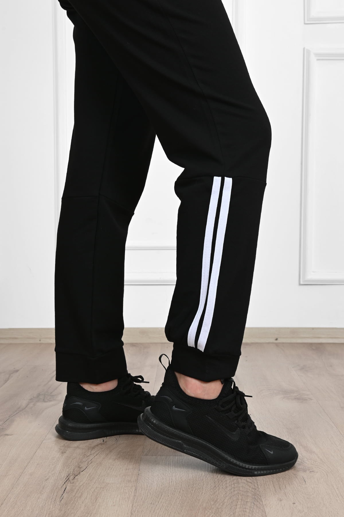 Női plus size csíkos melegítőnadrág 9046