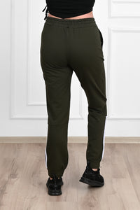 Női plus size csíkos melegítőnadrág 9046