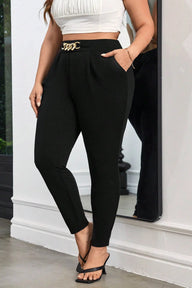 Női plus size nadrág csattal PTS003