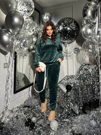 Női plus size bársony melegítő 8072