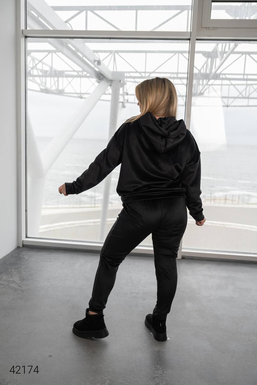 Női plus size bársony melegítő 8072