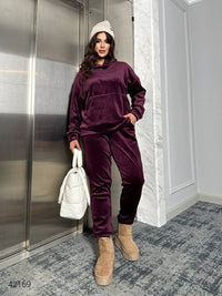 Női plus size bársony melegítő 8072