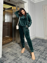 Női plus size bársony melegítő 8072