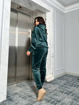 Női plus size bársony melegítő 8072