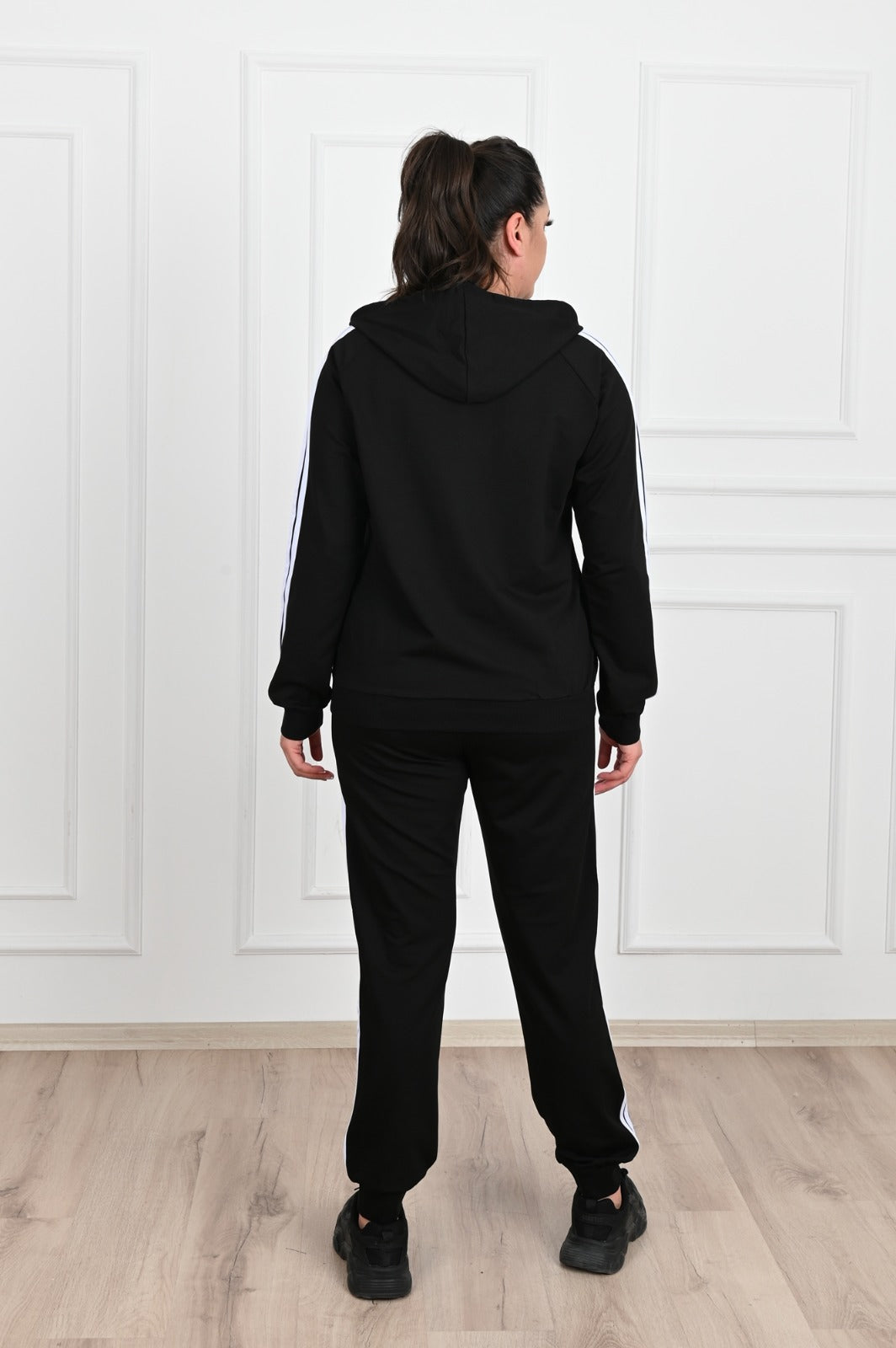 Női plus size csíkos melegítő 8047