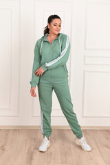Női plus size csíkos melegítő 8047