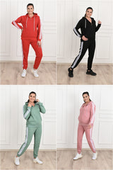 Női plus size csíkos melegítő 8047