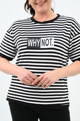 Női melegítő plus size csíkos WHY NOT 3803-23