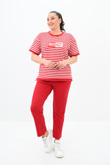 Női melegítő plus size csíkos WHY NOT 3803-23