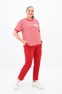 Női melegítő plus size csíkos WHY NOT 3803-23