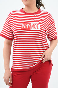 Női melegítő plus size csíkos WHY NOT 3803-23