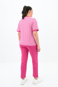 Női melegítő plus size csíkos WHY NOT 3803-23