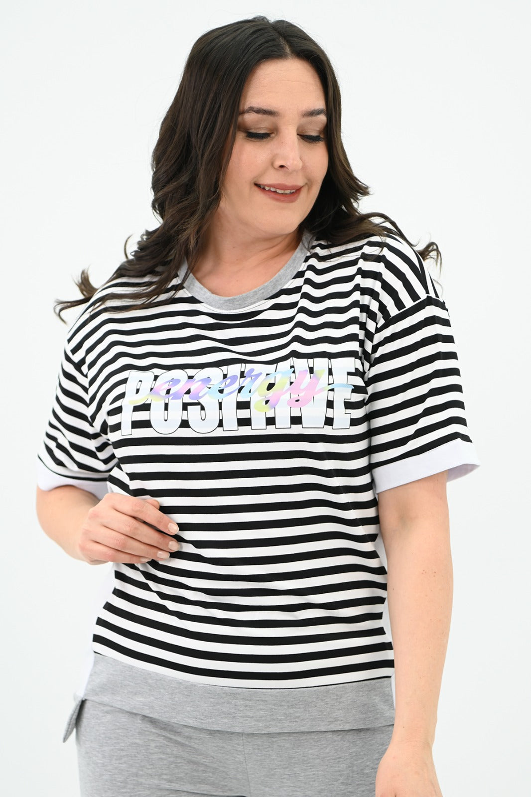 Női melegítőruha plus size 8106 Positive