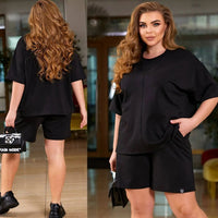 Női rövid kosztüm, plus size 8101