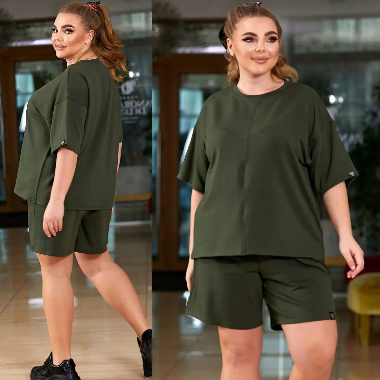 Női rövid kosztüm, plus size 8101
