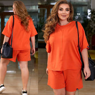 Női rövid kosztüm, plus size 8101