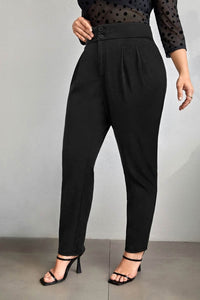 Női plus size nadrág gombokkal PTS002