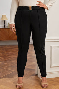 Női plus size nadrág csattal PTS003