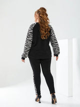 Női plus size melegítő állatmintával 8048