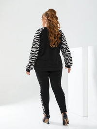 Női plus size melegítő állatmintával 8048
