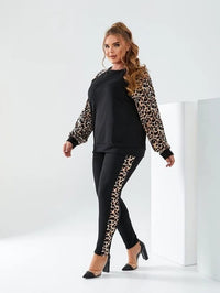 Női plus size melegítő állatmintával 8048