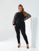 Trening dama marimi mari cu imprimeu animal print 8048