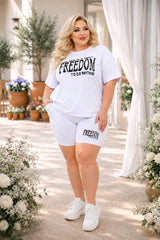 Női plus size melegítő Freedom rövidnadrág 8092
