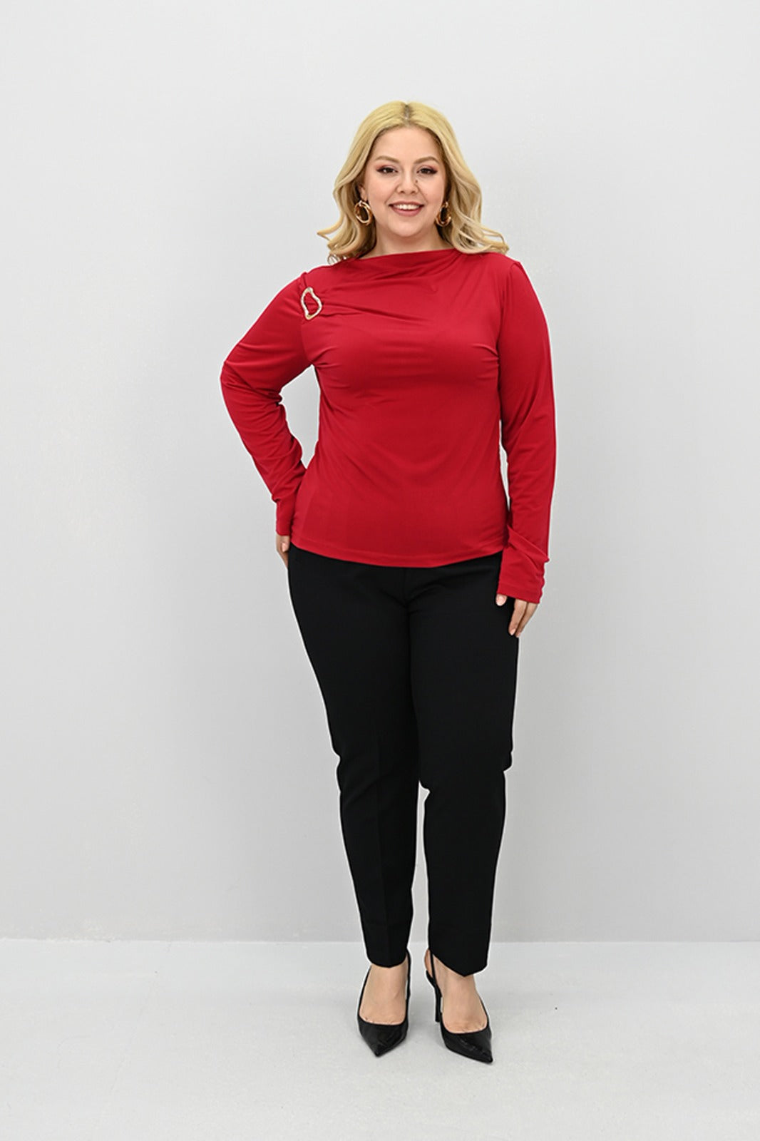 Női plus size csipke blúz 1449-23