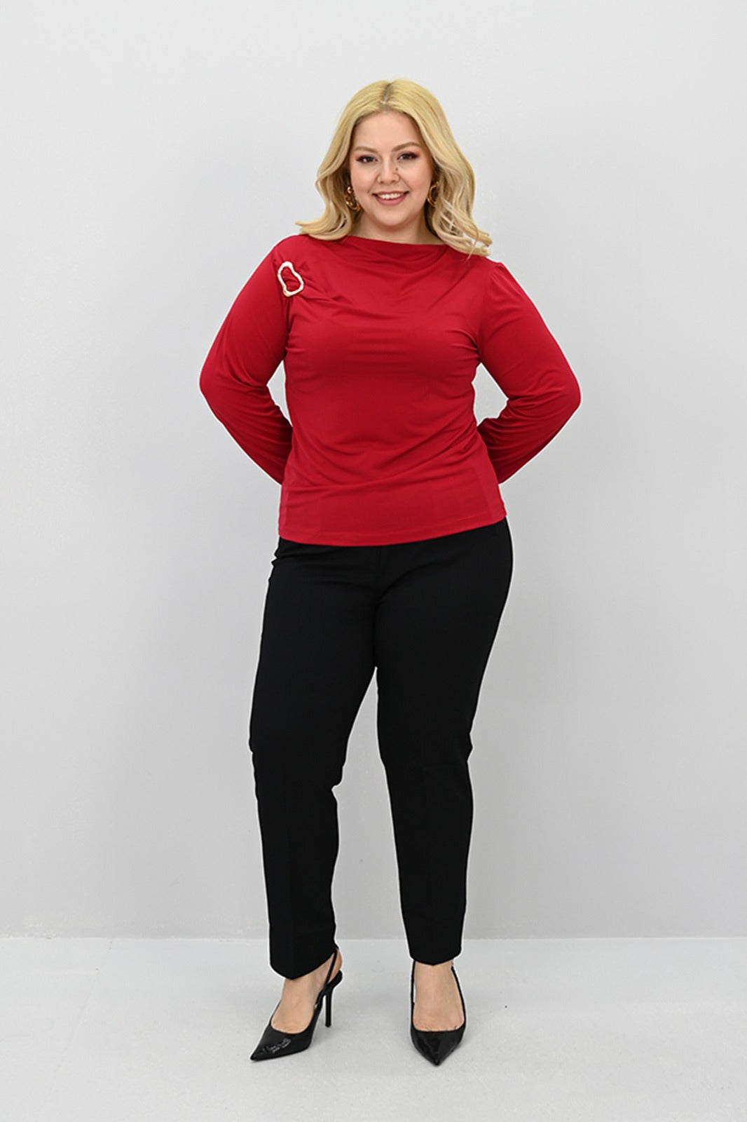 Női plus size csipke blúz 1449-23