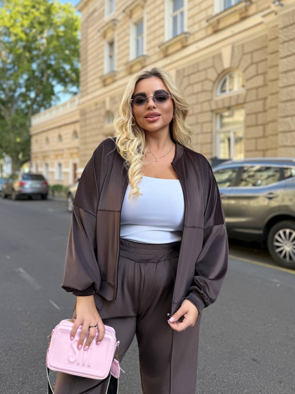 Női plus size bársony melegítő 8072