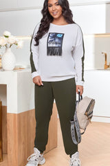Női melegítőruha plus size 8182