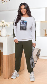 Női melegítőruha plus size 8182