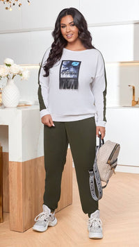 Női melegítőruha plus size 8182