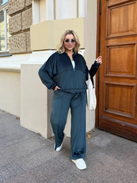 Női plus size bársony melegítő 8072