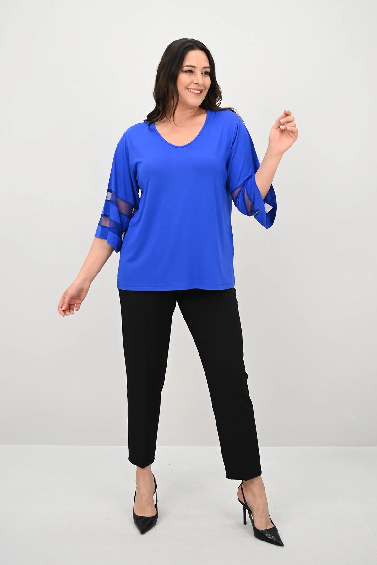 Női plus size csipke blúz 1449-23