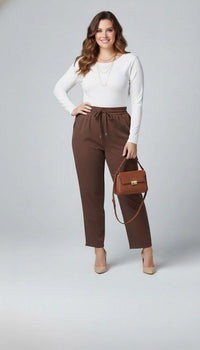 Pantaloni dama marimi mari 6303