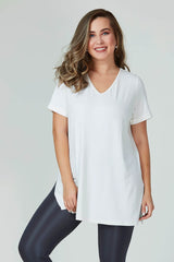 Női plus size hasított póló 1296-23