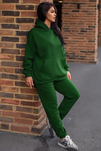 Női melegítőruha plus size bélelt, egyszínű 3602-23